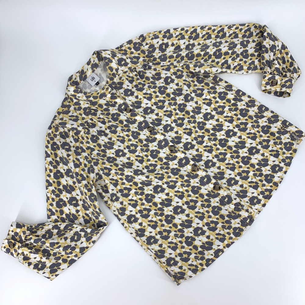 Cabi Yellow and Grey Providence Shirt Jacket, #5854, Medium
